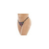 Nuisette résille et dentelle Noire, grande taille, imprimé fleur exotique 